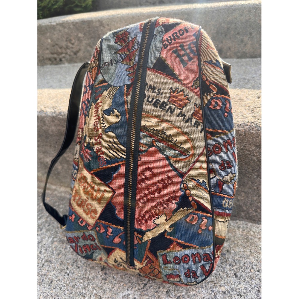Vintage Tapestry World Traveler Queen Mary Bag